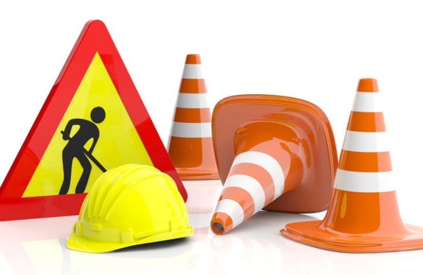 Reconfiguration work at the A-40 West Service Road/Saint-Charles Boulevard interchange